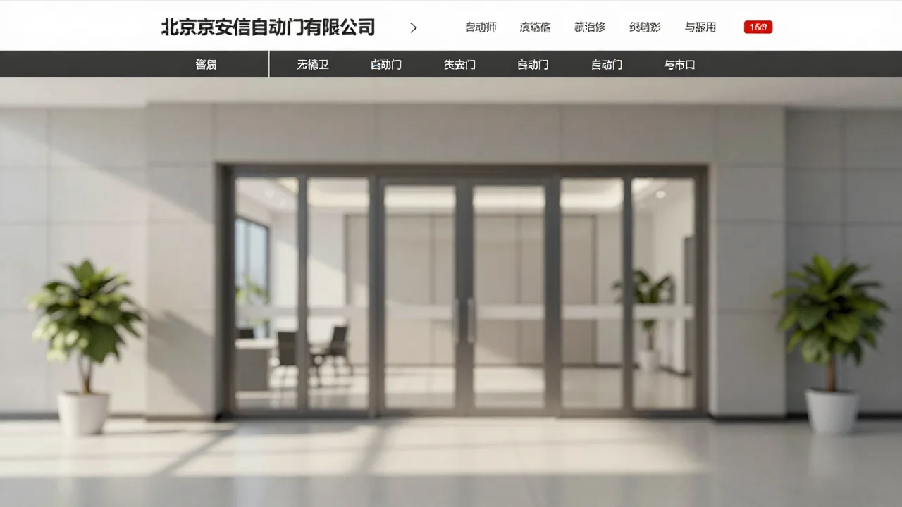 北京京安信自动门有限公司 首页主视觉